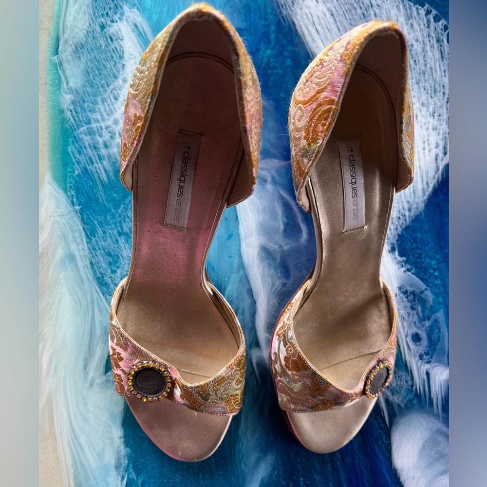 Nordstroms Classiques Entier Formal Wear open toe pump Size 8.5